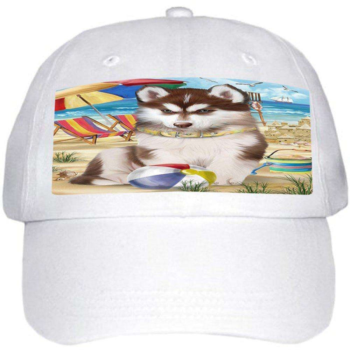 Pet Friendly Beach Siberian Husky Dog Ball Hat Cap HAT49824