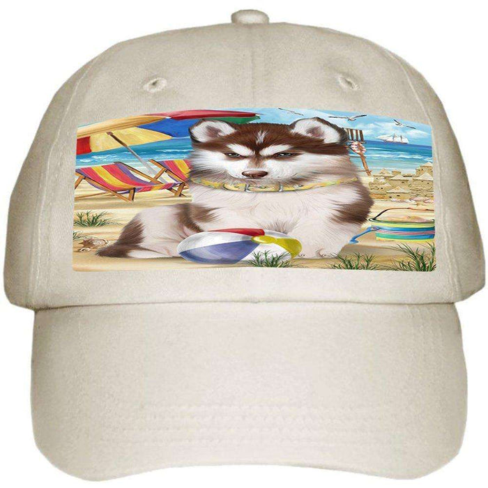 Pet Friendly Beach Siberian Husky Dog Ball Hat Cap HAT49824