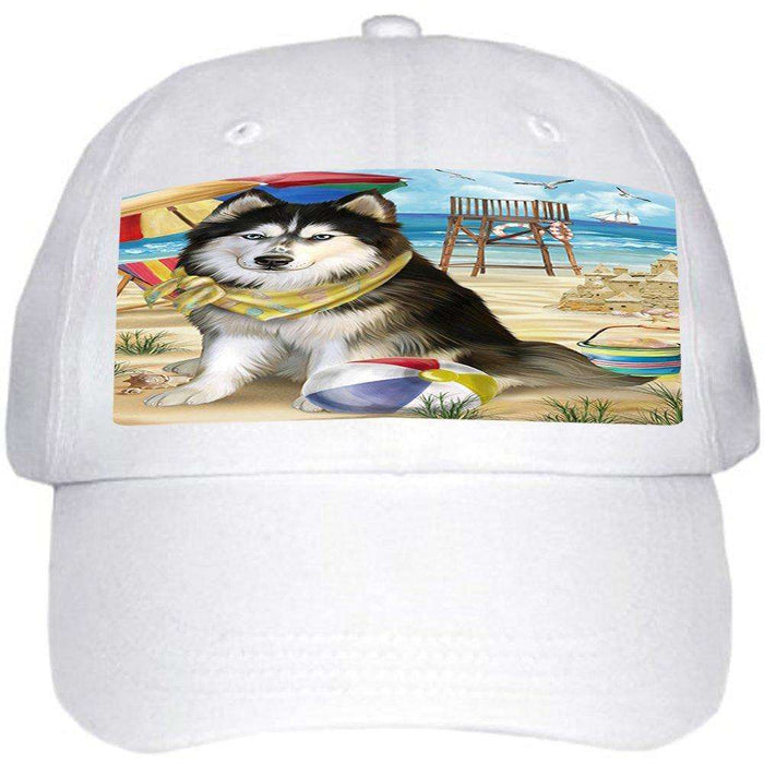 Pet Friendly Beach Siberian Husky Dog Ball Hat Cap HAT49827