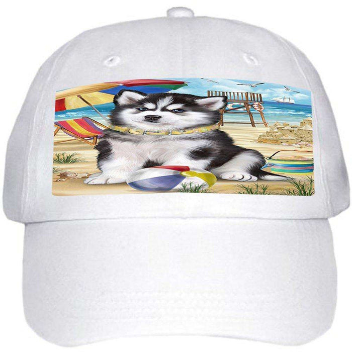 Pet Friendly Beach Siberian Husky Dog Ball Hat Cap HAT49833