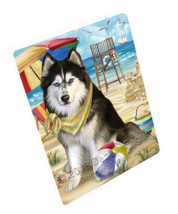 Pet Friendly Beach Siberian Husky Dog Large Refrigerator / Dishwasher RMAG51576
