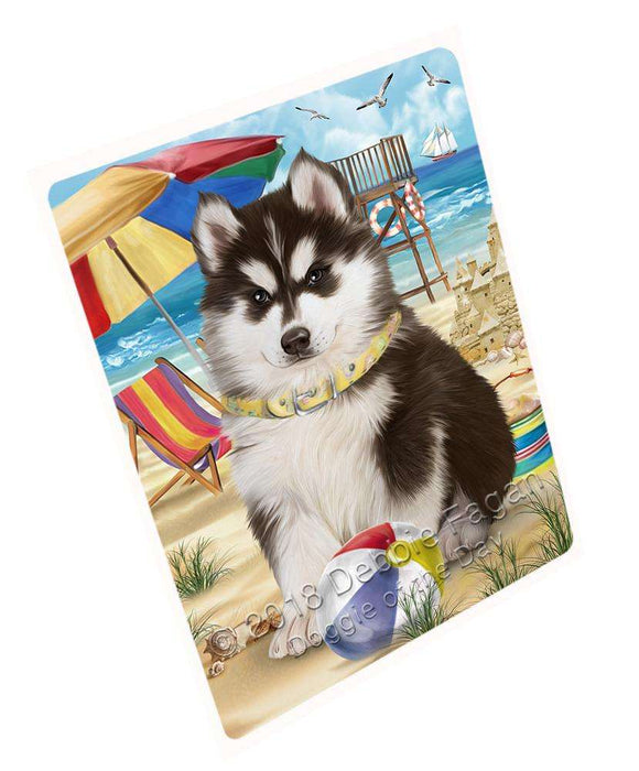 Pet Friendly Beach Siberian Husky Dog Magnet Small (5.5" x 4.25") mag49779 mini 3 5 x 2