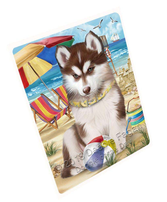 Pet Friendly Beach Siberian Husky Dog Magnet Small (5.5" x 4.25") mag49785 mini 3 5 x 2