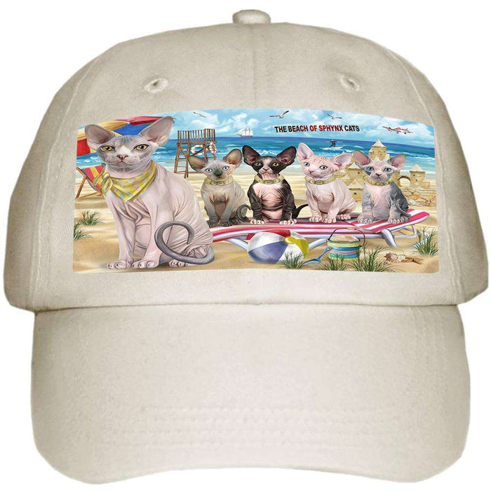 Pet Friendly Beach Sphynx Cat Ball Hat Cap HAT58545