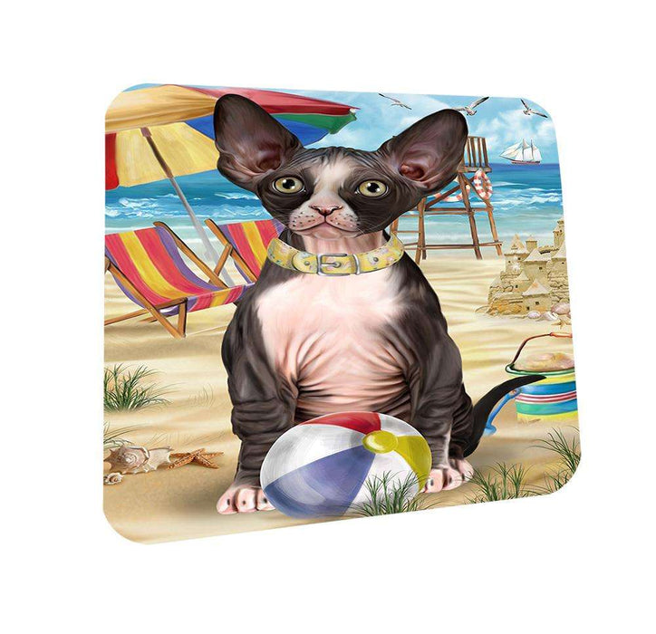 Pet Friendly Beach Sphynx Cat Coasters Set of 4 CST51566