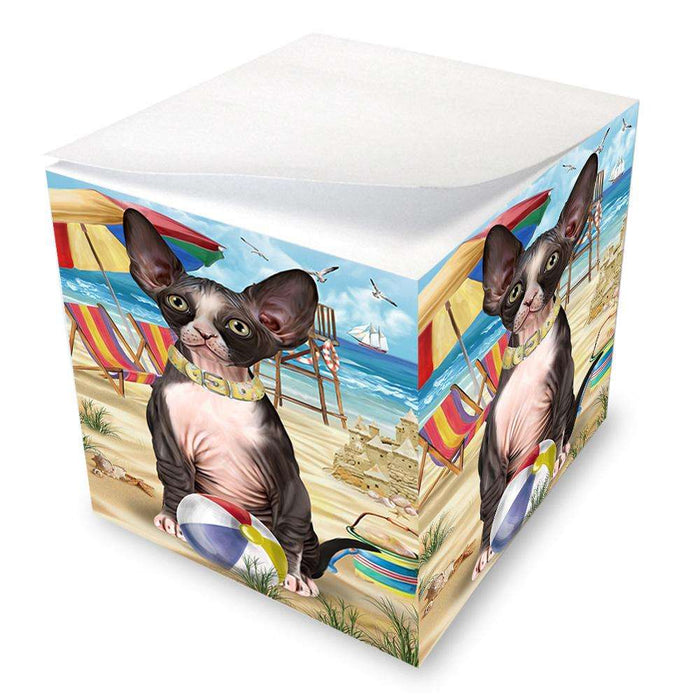 Pet Friendly Beach Sphynx Cat Note Cube NOC51607