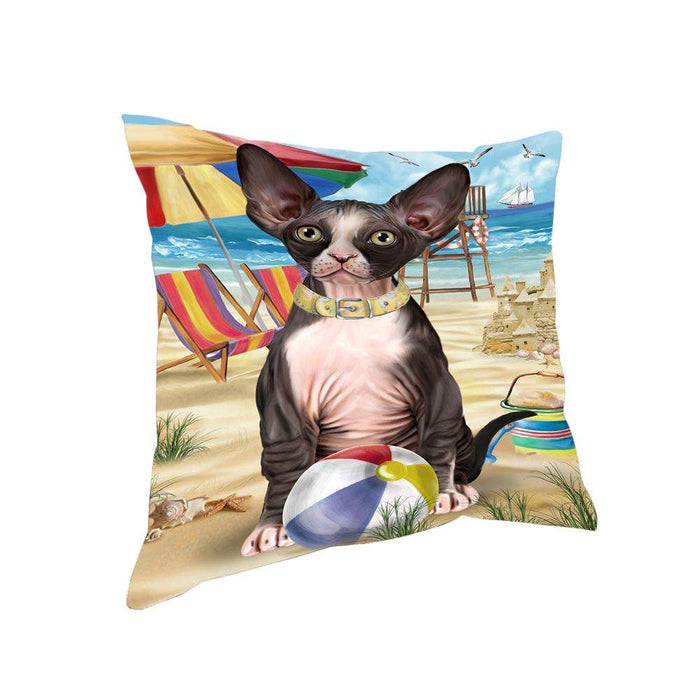 Pet Friendly Beach Sphynx Cat Pillow PIL62792