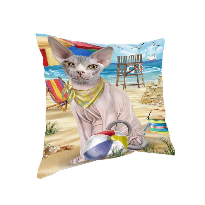 Pet Friendly Beach Sphynx Cat Pillow PIL62800