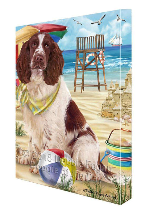 Pet Friendly Beach Springer Spaniel Dog Canvas Print Wall Art Décor CVS105578