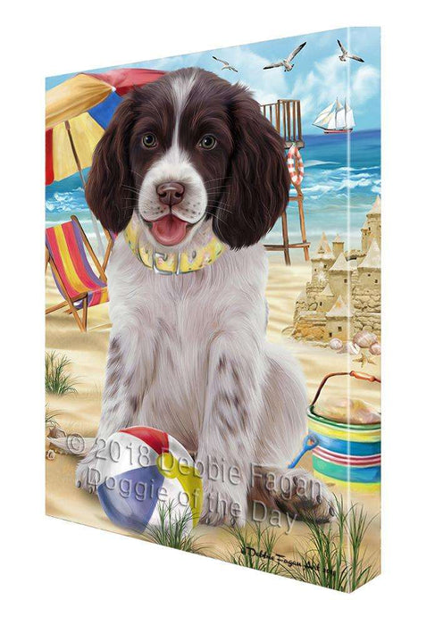 Pet Friendly Beach Springer Spaniel Dog Canvas Print Wall Art Décor CVS105587