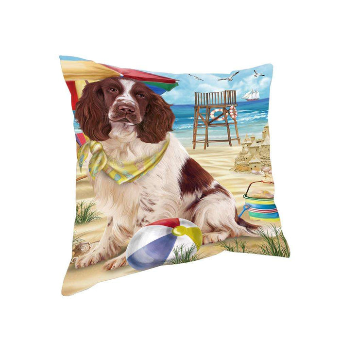Pet Friendly Beach Springer Spaniel Dog Pillow PIL73392