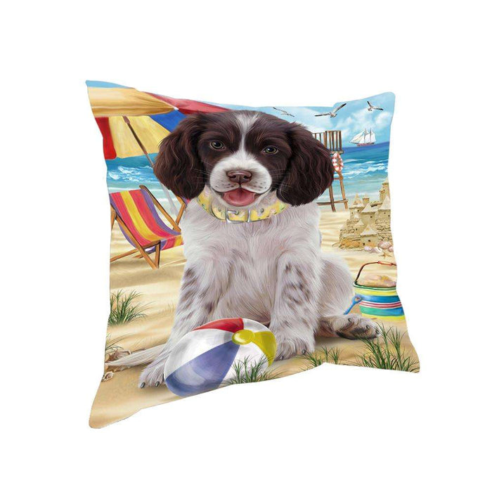 Pet Friendly Beach Springer Spaniel Dog Pillow PIL73396