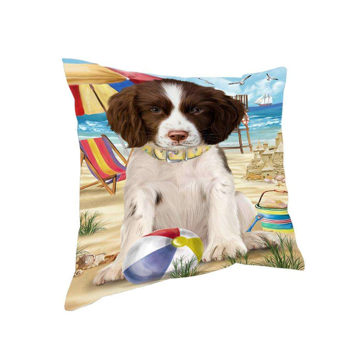 Pet Friendly Beach Springer Spaniel Dog Pillow PIL73404