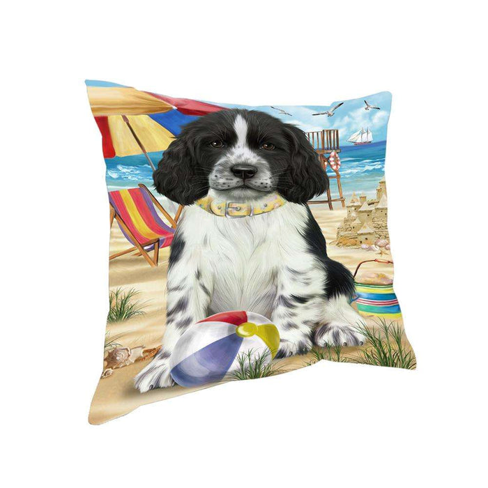 Pet Friendly Beach Springer Spaniel Dog Pillow PIL73408