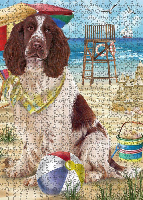 Pet Friendly Beach Springer Spaniel Dog Puzzle with Photo Tin PUZL83924