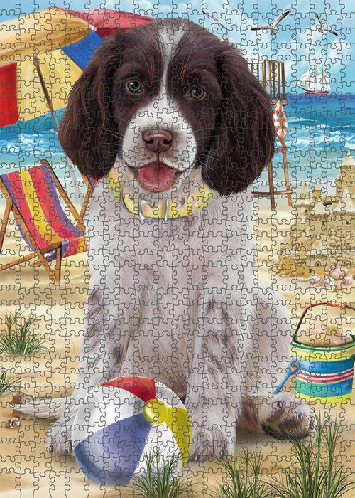 Pet Friendly Beach Springer Spaniel Dog Puzzle with Photo Tin PUZL83928