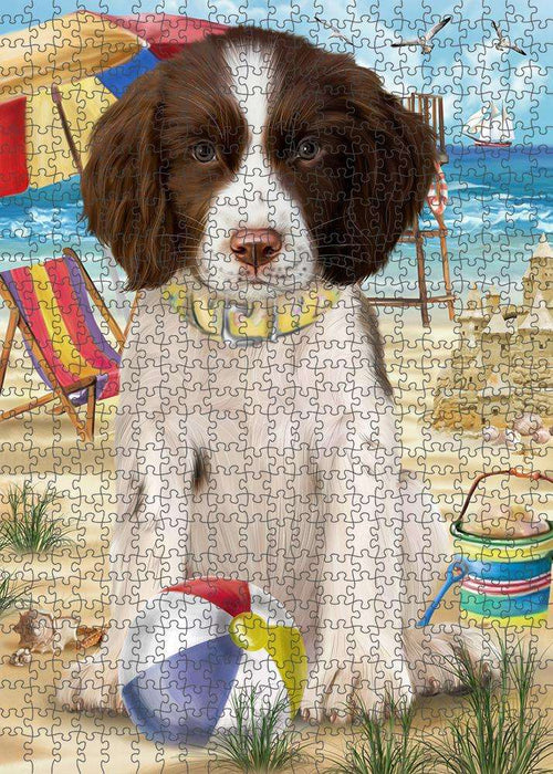 Pet Friendly Beach Springer Spaniel Dog Puzzle with Photo Tin PUZL83936