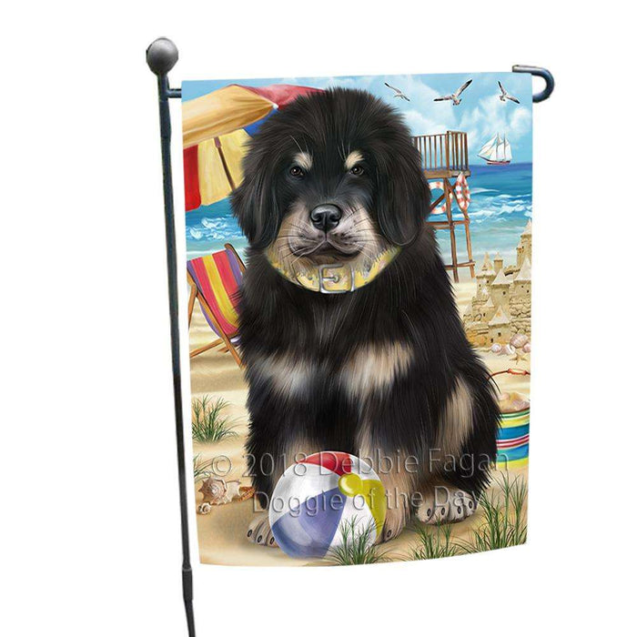 Pet Friendly Beach Tibetan Mastiff Dog Garden Flag GFLG54263