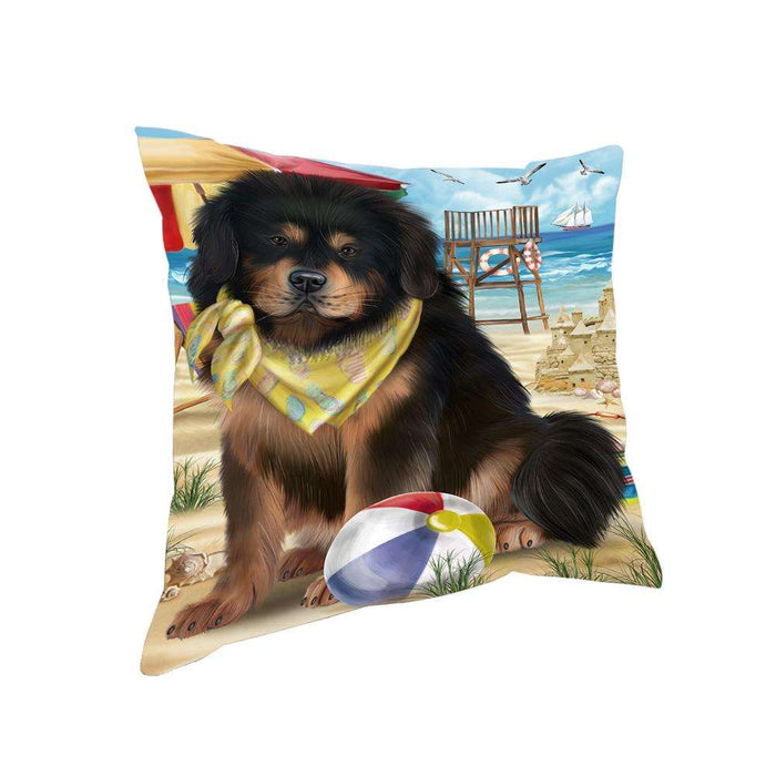 Pet Friendly Beach Tibetan Mastiff Dog Pillow PIL73416