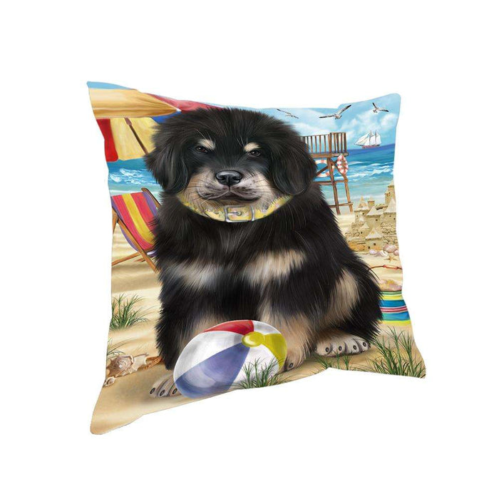 Pet Friendly Beach Tibetan Mastiff Dog Pillow PIL73428