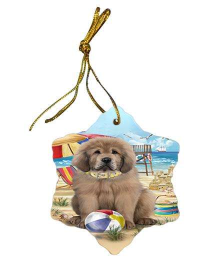 Pet Friendly Beach Tibetan Mastiff Dog Star Porcelain Ornament SPOR54193