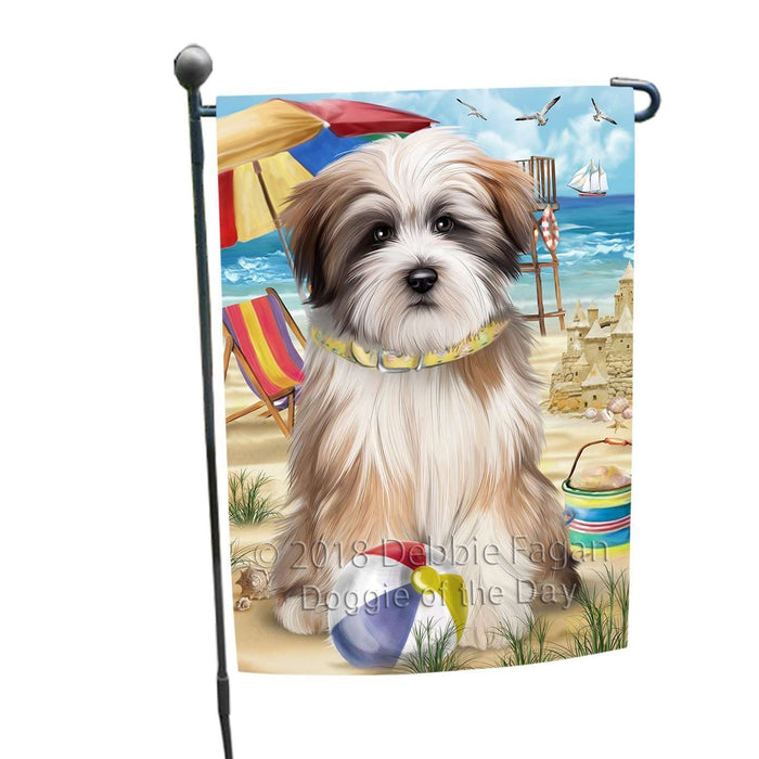 Pet Friendly Beach Tibetan Terrier Dog Garden Flag GFLG48613