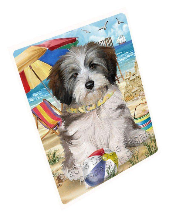 Pet Friendly Beach Tibetan Terrier Dog Large Refrigerator / Dishwasher RMAG51606