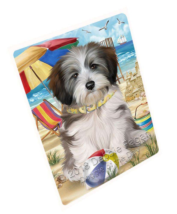 Pet Friendly Beach Tibetan Terrier Dog Magnet Mini (3.5" x 2") MAG49803