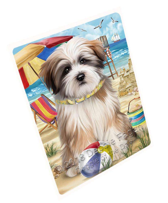 Pet Friendly Beach Tibetan Terrier Dog Magnet Mini (3.5" x 2") MAG49806