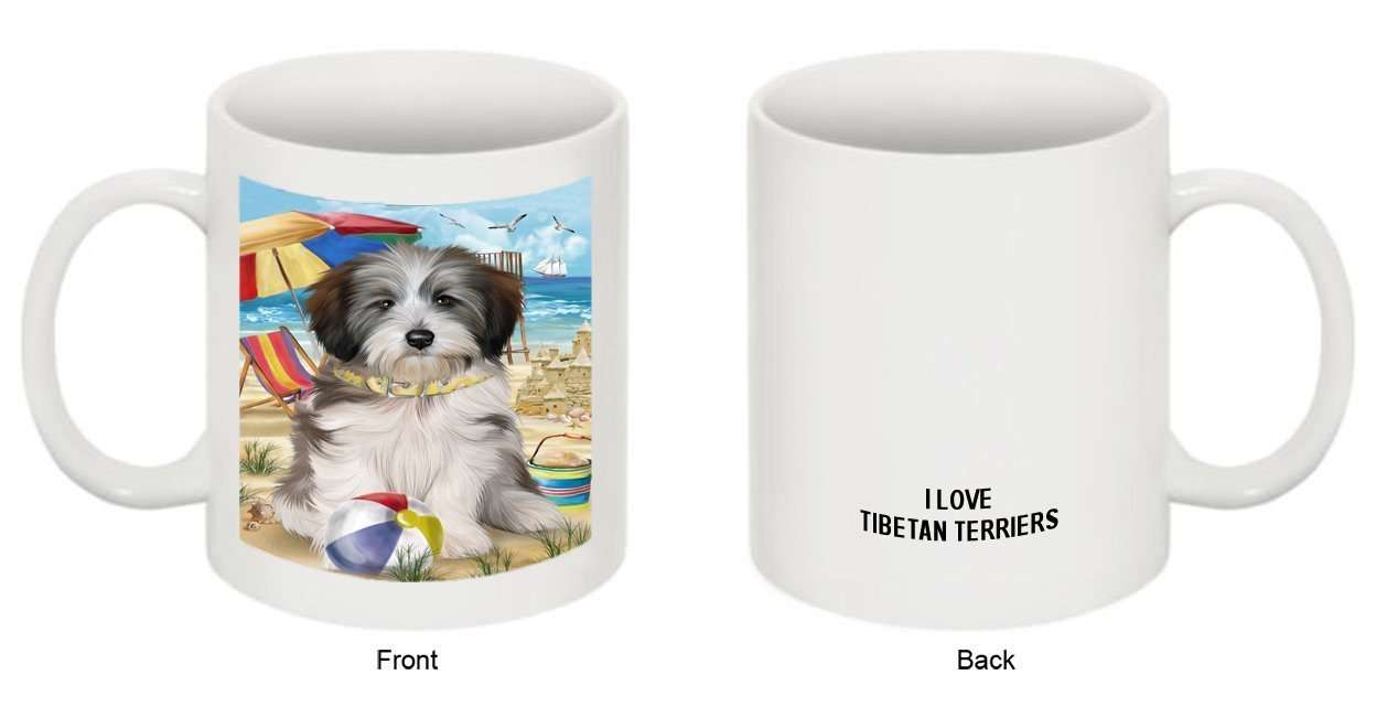 Pet Friendly Beach Tibetan Terrier Dog Mug MUG48515