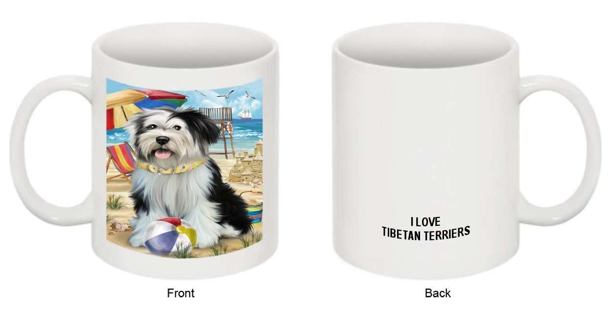 Pet Friendly Beach Tibetan Terrier Dog Mug MUG48517