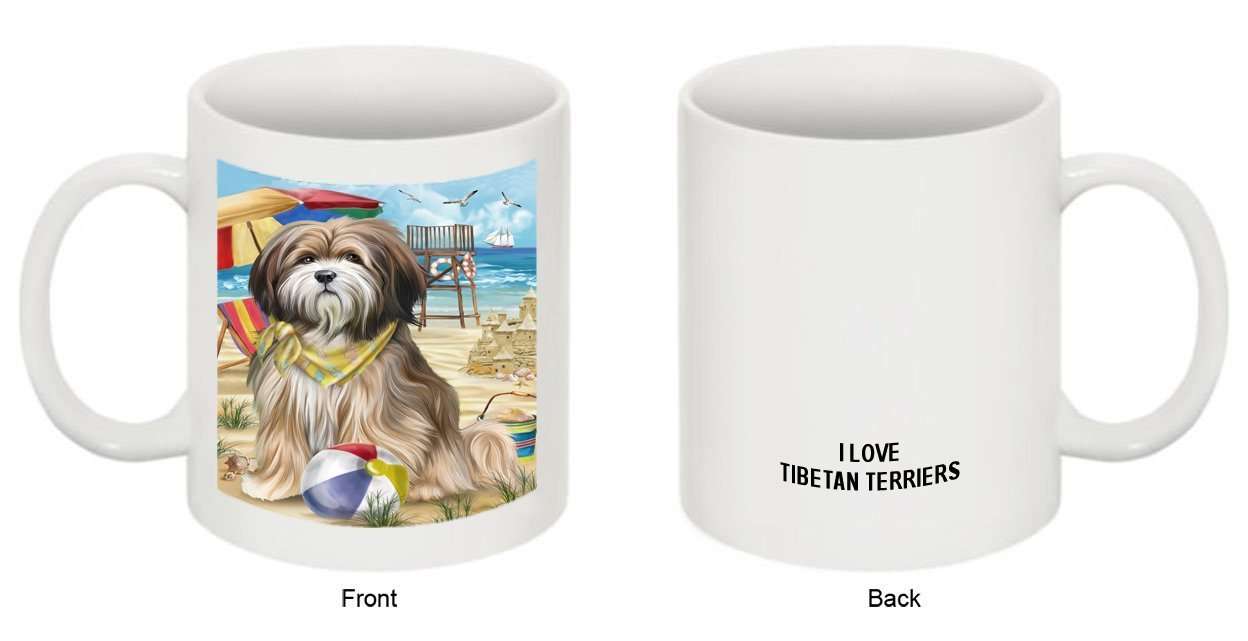 Pet Friendly Beach Tibetan Terrier Dog Mug MUG48518