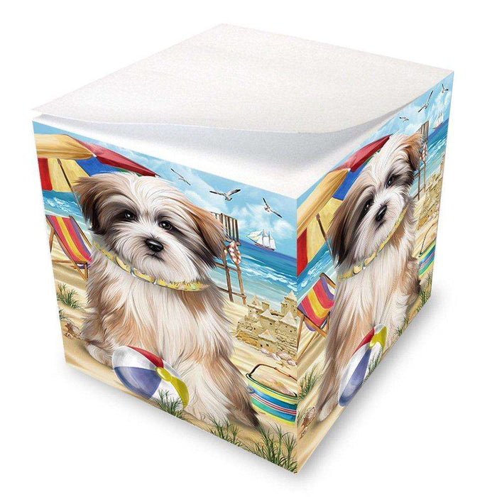 Pet Friendly Beach Tibetan Terrier Dog Note Cube NOC48704