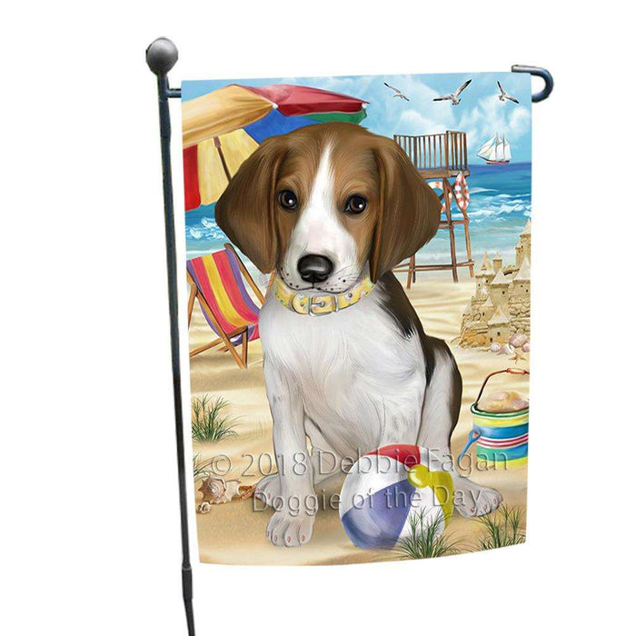 Pet Friendly Beach Treeing Walker Coonhound Dog Garden Flag GFLG49933