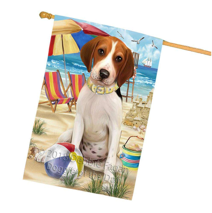 Pet Friendly Beach Treeing Walker Coonhound Dog House Flag FLG50067