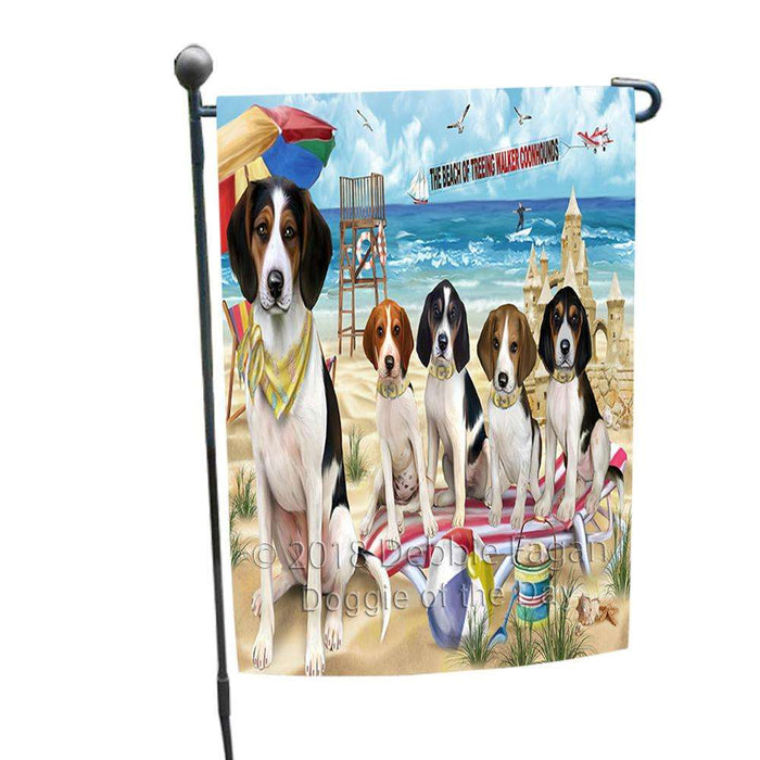 Pet Friendly Beach Treeing Walker Coonhounds Dog Garden Flag GFLG49929