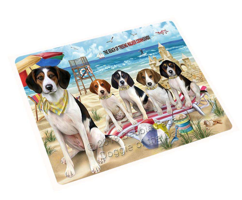 Pet Friendly Beach Treeing Walker Coonhounds Dog Magnet Mini (3.5" x 2") MAG54168