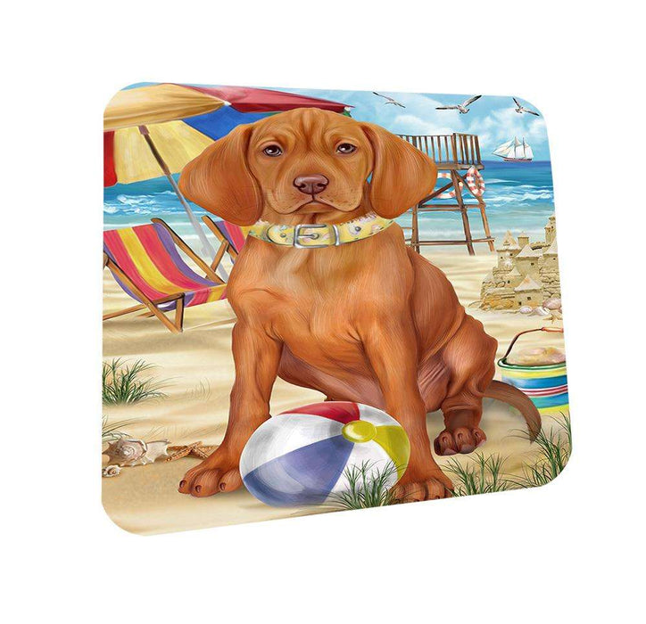 Pet Friendly Beach Vizsla Dog Coasters Set of 4 CST50066 Coasters Set of 4 CST50066