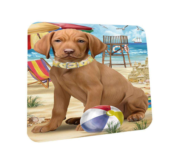 Pet Friendly Beach Vizsla Dog Coasters Set of 4 CST50067 Coasters Set of 4 CST50067