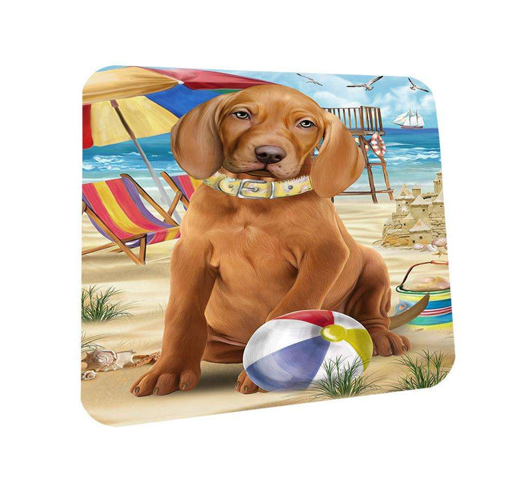 Pet Friendly Beach Vizsla Dog Coasters Set of 4 CST50069 Coasters Set of 4 CST50069