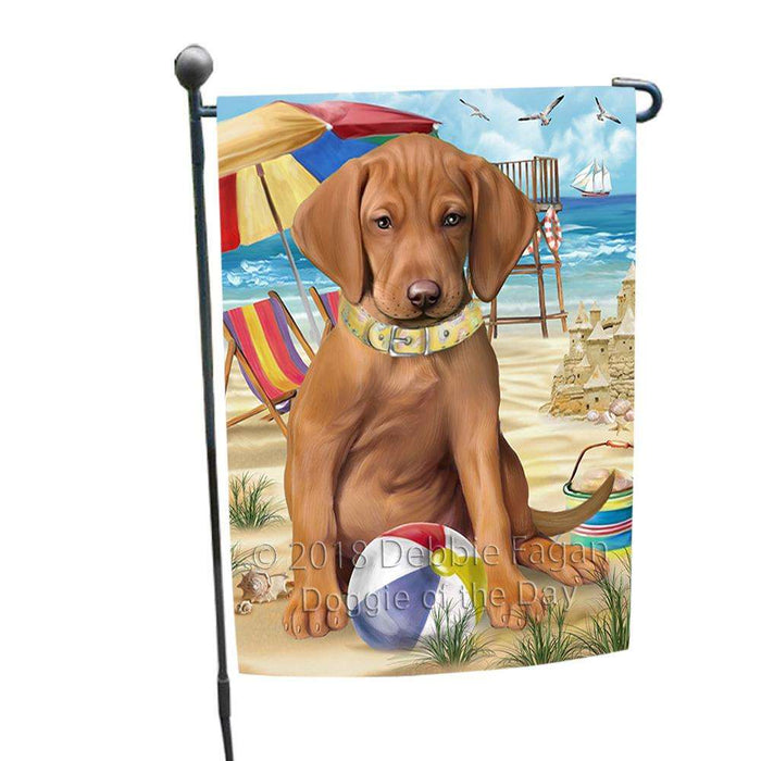 Pet Friendly Beach Vizsla Dog Garden Flag GFLG49938