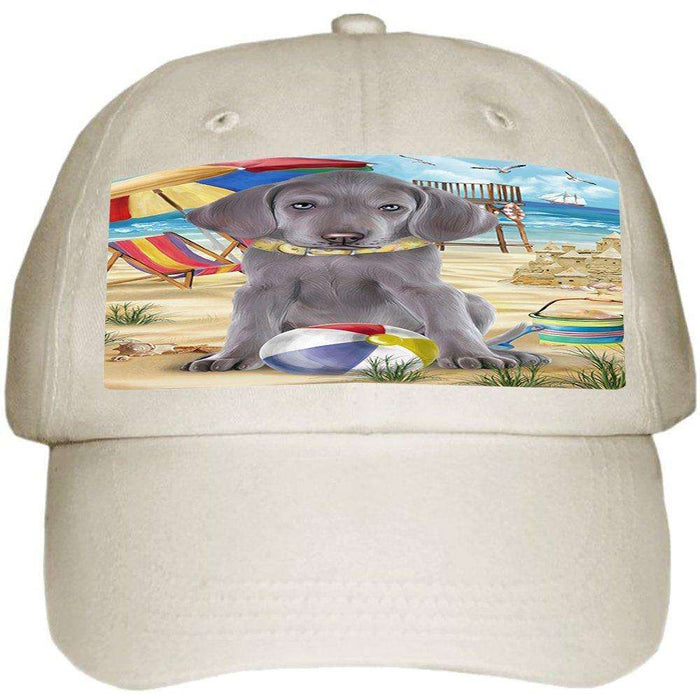 Pet Friendly Beach Weimaraner Dog Ball Hat Cap HAT49857