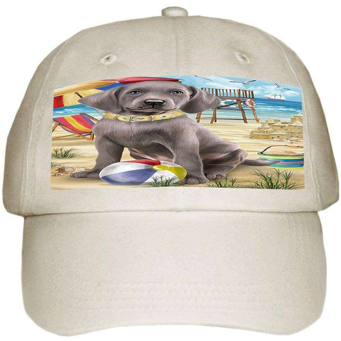 Pet Friendly Beach Weimaraner Dog Ball Hat Cap HAT49860