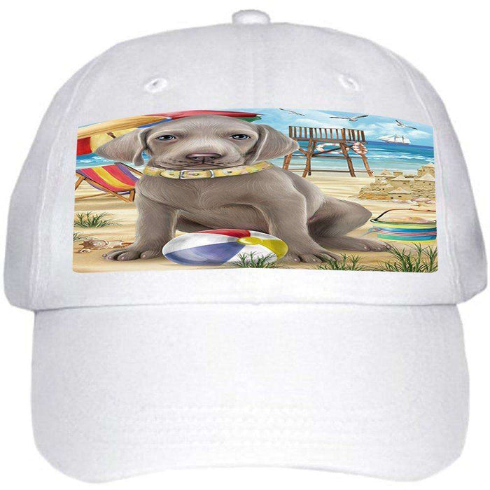 Pet Friendly Beach Weimaraner Dog Ball Hat Cap HAT49863