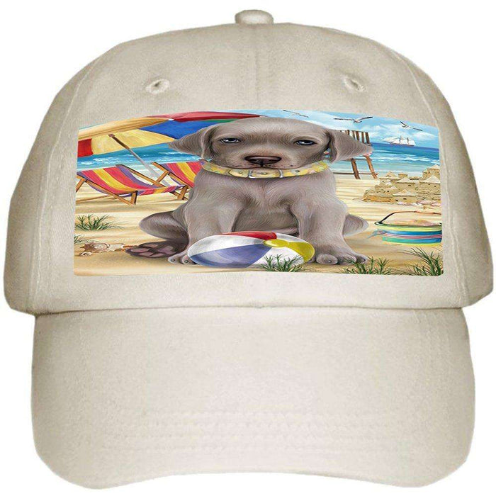 Pet Friendly Beach Weimaraner Dog Ball Hat Cap HAT49866