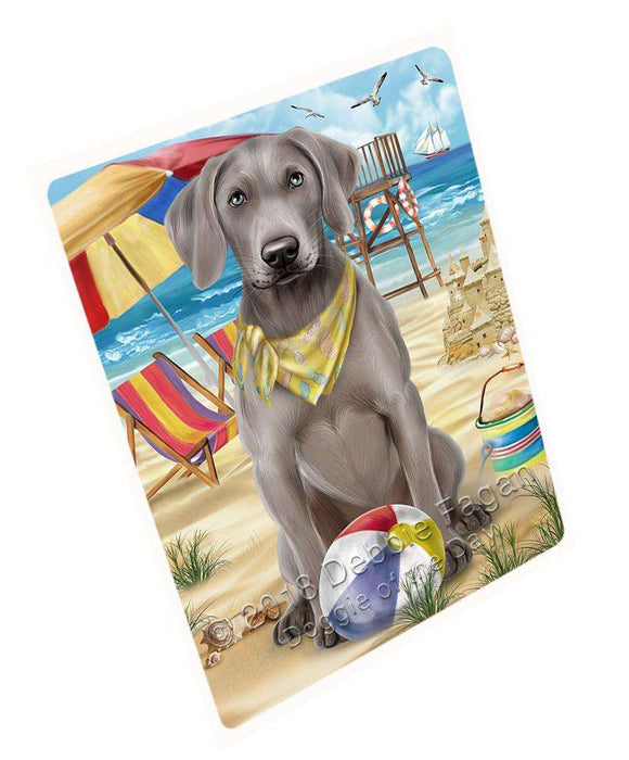 Pet Friendly Beach Weimaraner Dog Magnet Mini (3.5" x 2") MAG49830