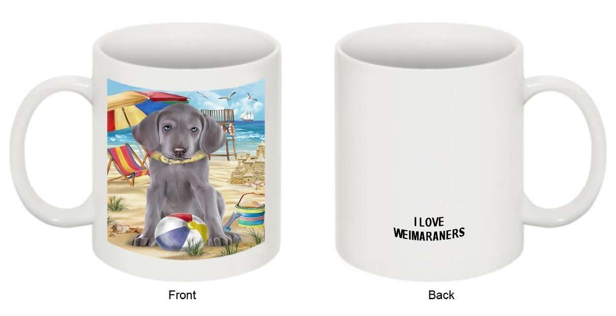 Pet Friendly Beach Weimaraner Dog Mug MUG48520