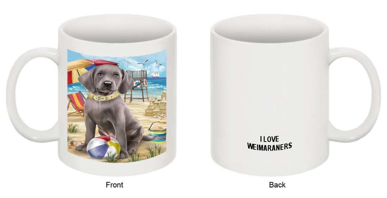 Pet Friendly Beach Weimaraner Dog Mug MUG48521