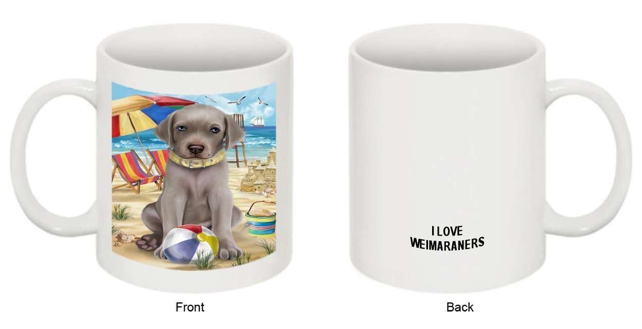 Pet Friendly Beach Weimaraner Dog Mug MUG48523