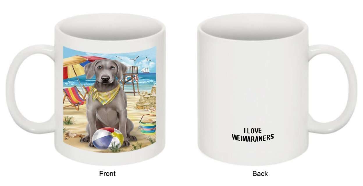Pet Friendly Beach Weimaraner Dog Mug MUG48524